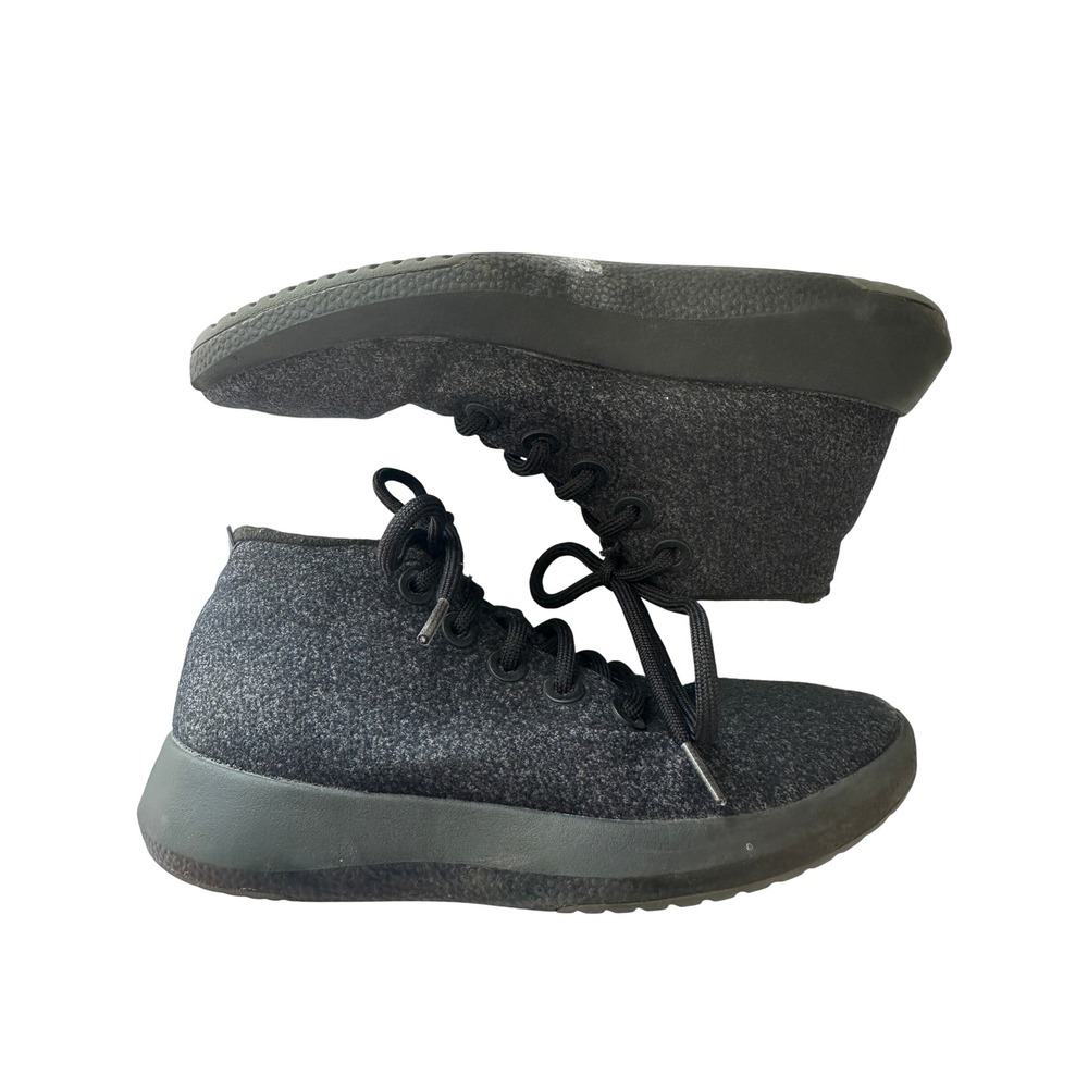 Allbirds Wool Runner-up Mizzles Womens 9 Dark Grey Charcoal Mid Top Sneakers